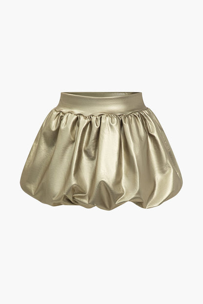 Dames Balloon Mini Rok Hoge Taille