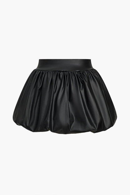 Dames Balloon Mini Rok Hoge Taille