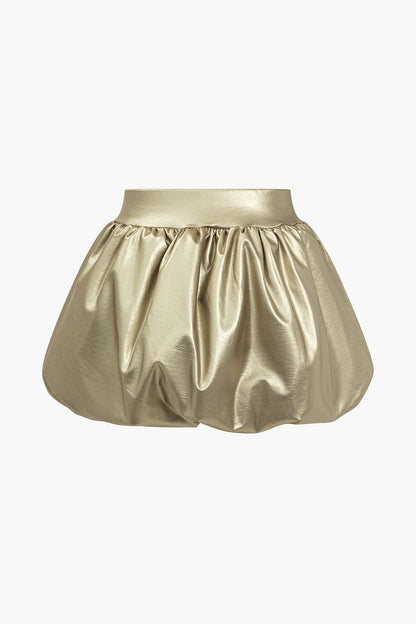 Dames Balloon Mini Rok Hoge Taille