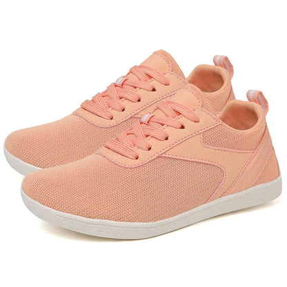 Dames Barefoot Sneakers Lace Up Flat Sole