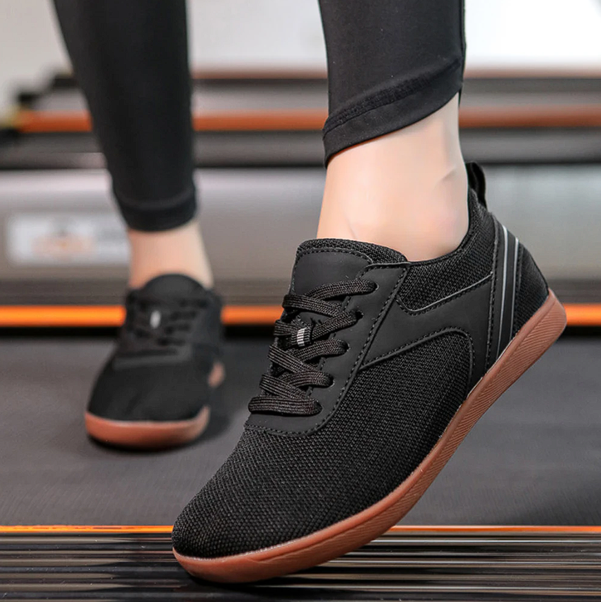 Dames Barefoot Sneakers Lace Up Flat Sole