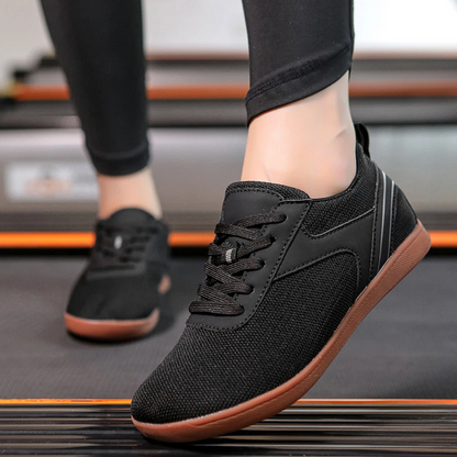 Dames Barefoot Sneakers Lace Up Flat Sole