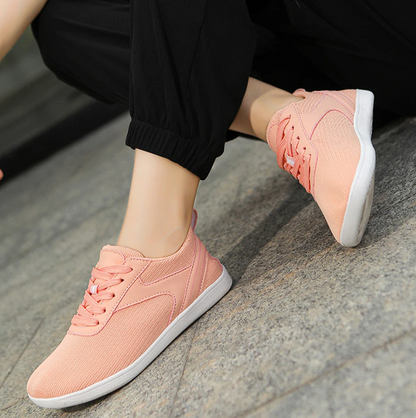 Dames Barefoot Sneakers Lace Up Flat Sole