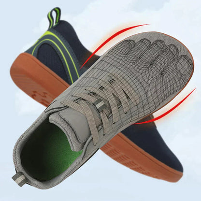 Dames Barefoot Sneakers Lace Up Flat Sole