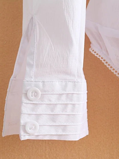 Dames Body Blouse Button Down Lange Mouw