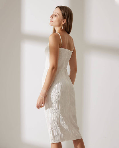 Dames Bodycon Mouwloze Jurk Midi