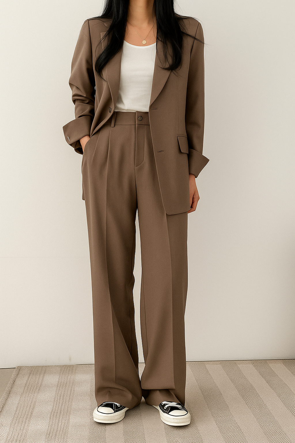 Dames Broekpak Blazer en Pantalon Co-ord Set