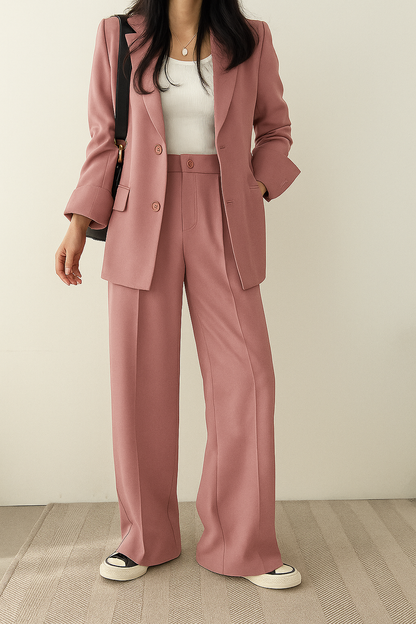 Dames Broekpak Blazer en Pantalon Co-ord Set