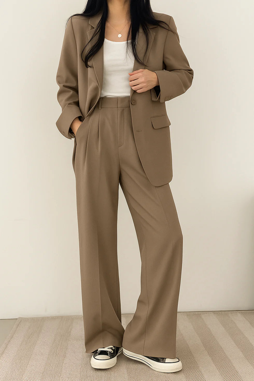 Dames Broekpak Blazer en Pantalon Co-ord Set