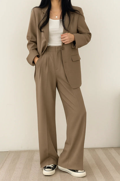 Dames Broekpak Blazer en Pantalon Co-ord Set