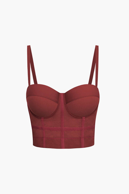 Dames Bustier Crop Top Corset