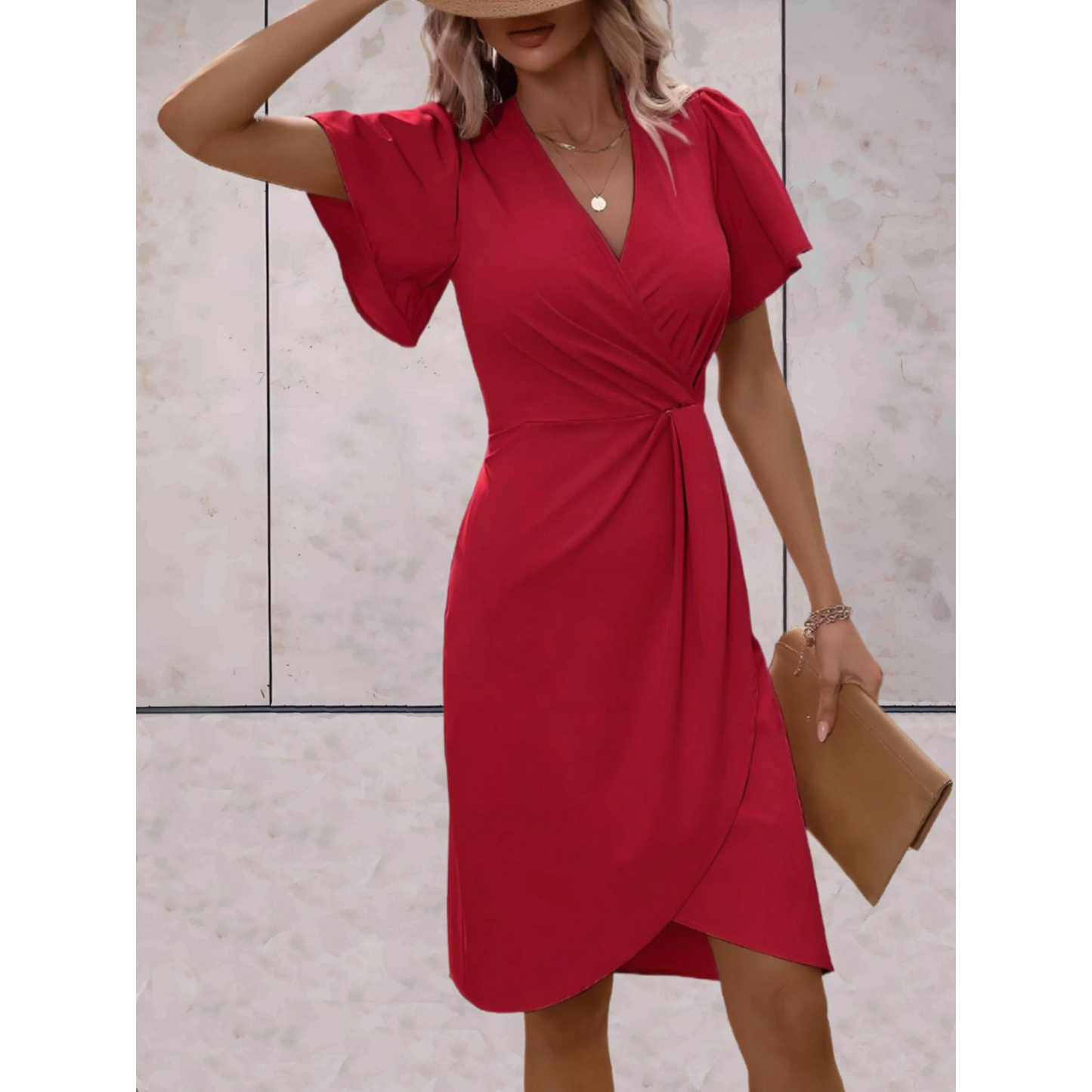 Evelina – Elegante Wikkeljurk voor Feestelijke & Chique Gelegenheden Velora-Amsterdam