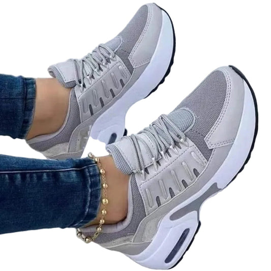 Dames Chunky Sneakers Lace-Up Platform