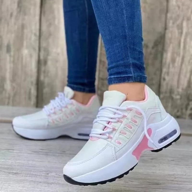 Dames Chunky Sneakers Lace-Up Platform