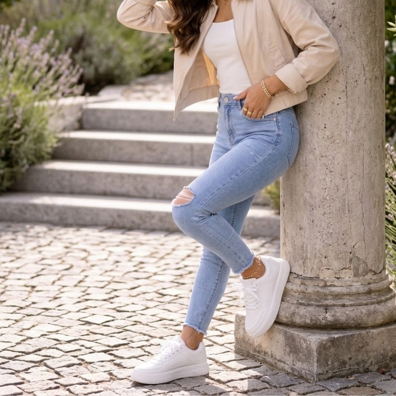 Dames Color Block Platform Sneakers Chunky Modehuis-Nederland