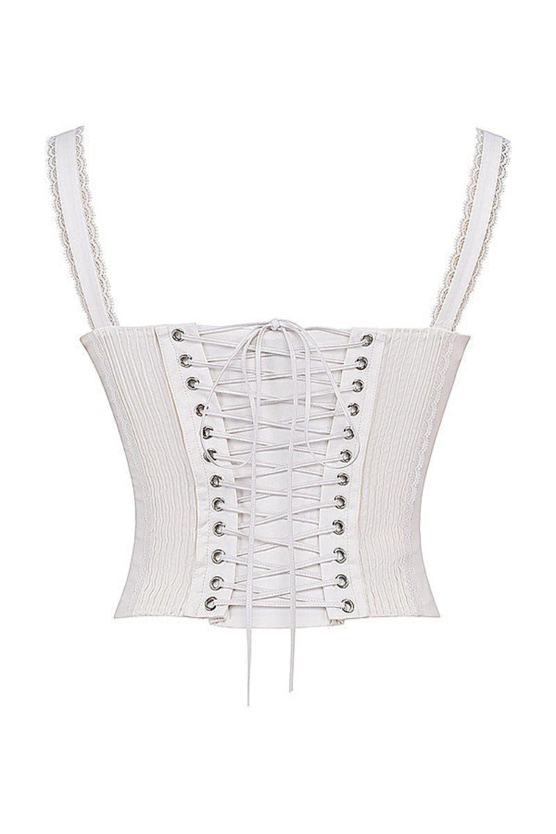 Dames Coquette Lace Corset Top Bustier