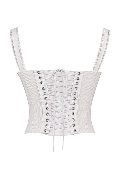 Dames Coquette Lace Corset Top Bustier