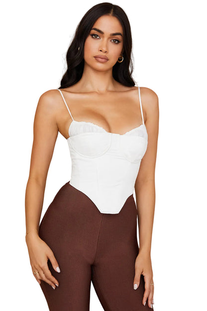 Dames Corset Top Spaghetti Strap Bustier