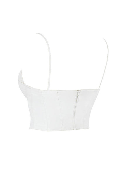Dames Corset Top Spaghetti Strap Bustier
