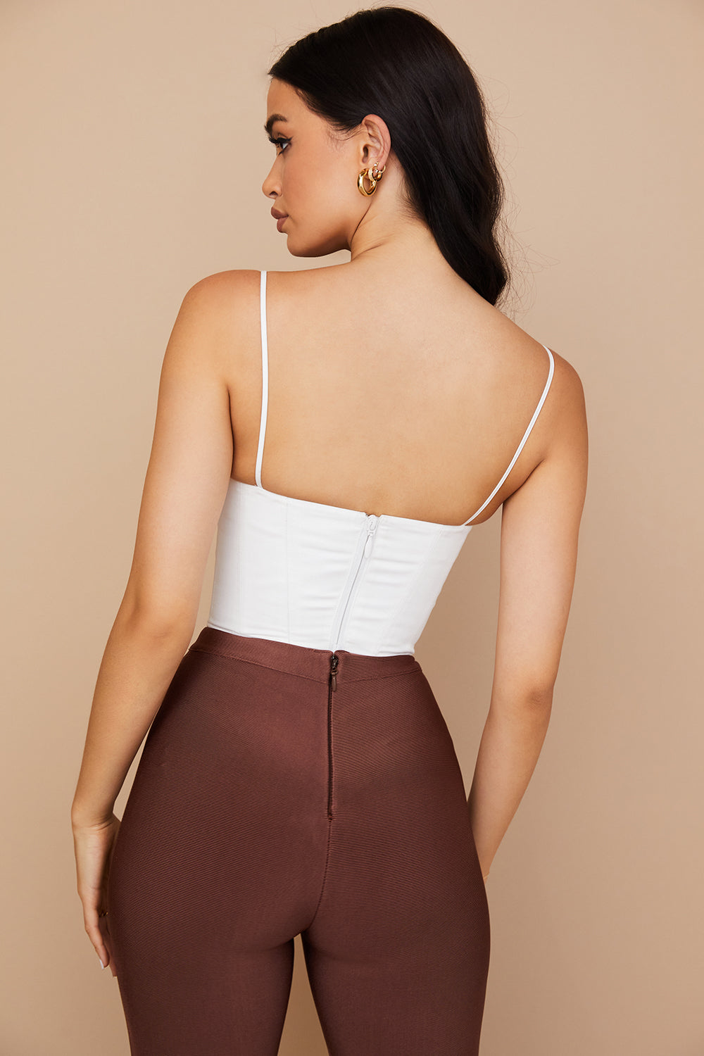 Dames Corset Top Spaghetti Strap Bustier