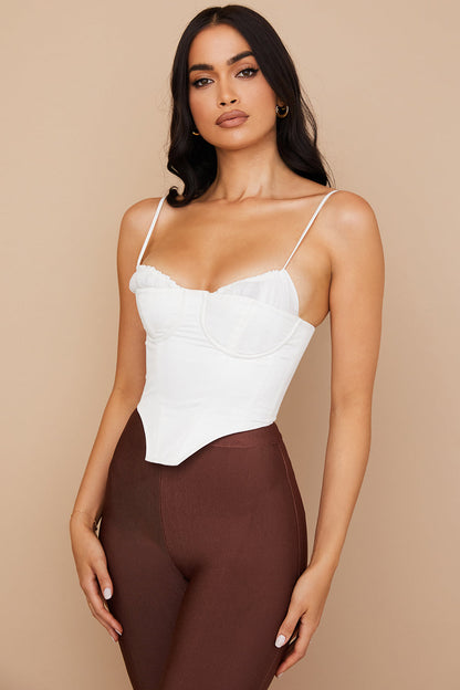 Dames Corset Top Spaghetti Strap Bustier