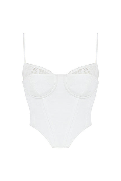 Dames Corset Top Spaghetti Strap Bustier