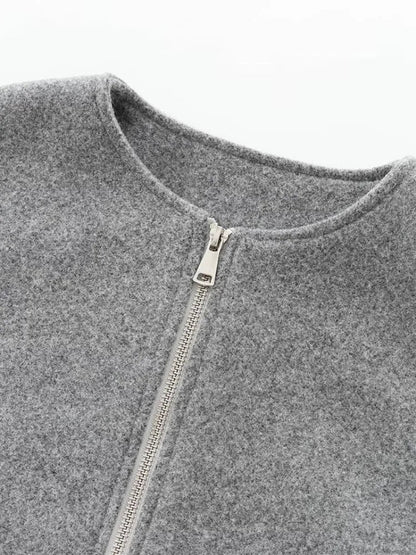Dames Cropped Bomberjack Pofmouwen