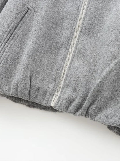 Dames Cropped Bomberjack Pofmouwen