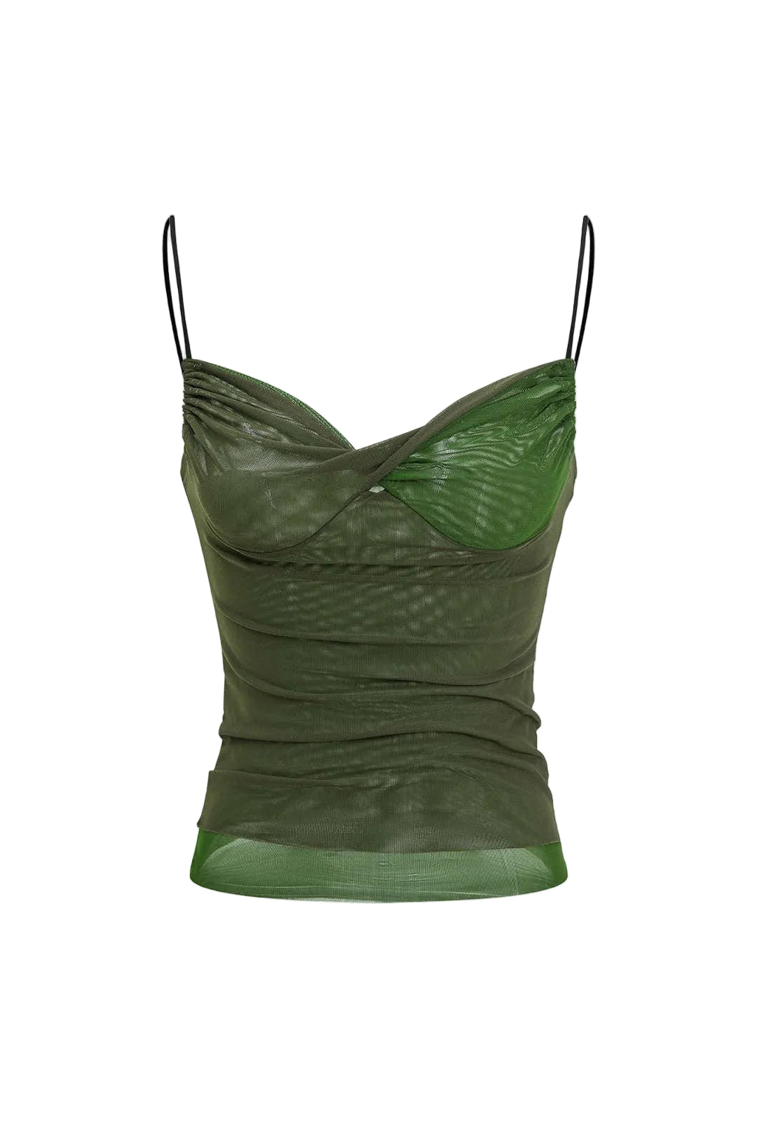 Dames Draped Camisole Top Twist Front