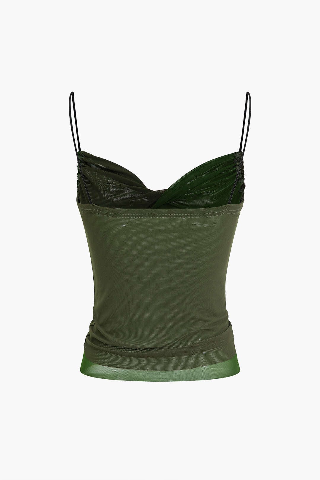 Dames Draped Camisole Top Twist Front