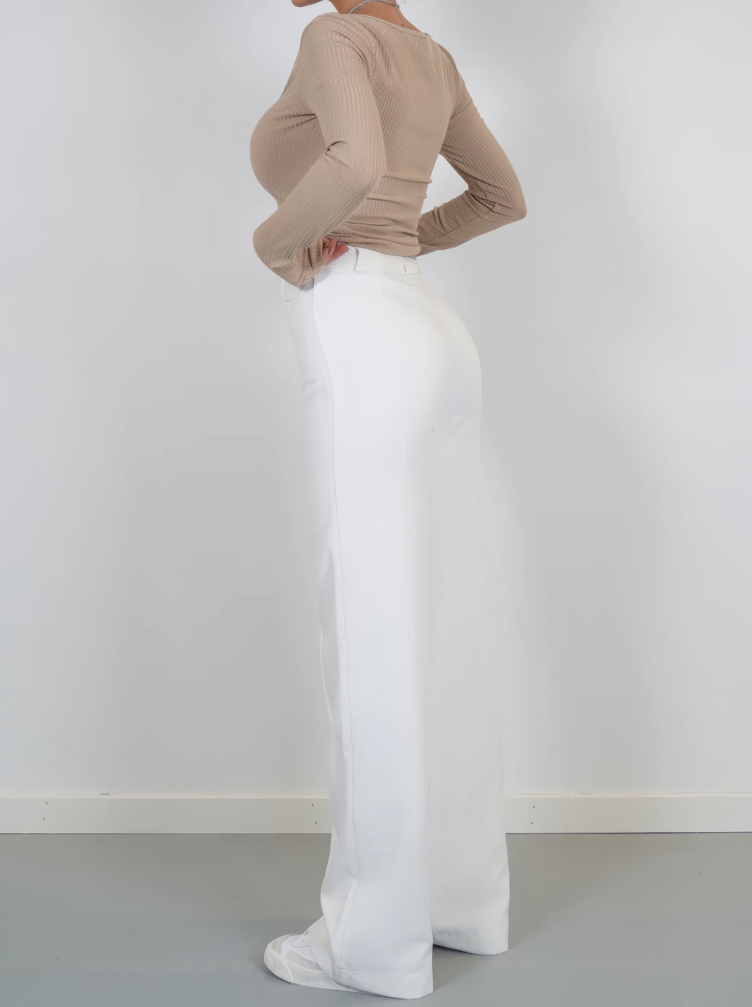 Dames Flared Pantalon High Waist Wide Leg