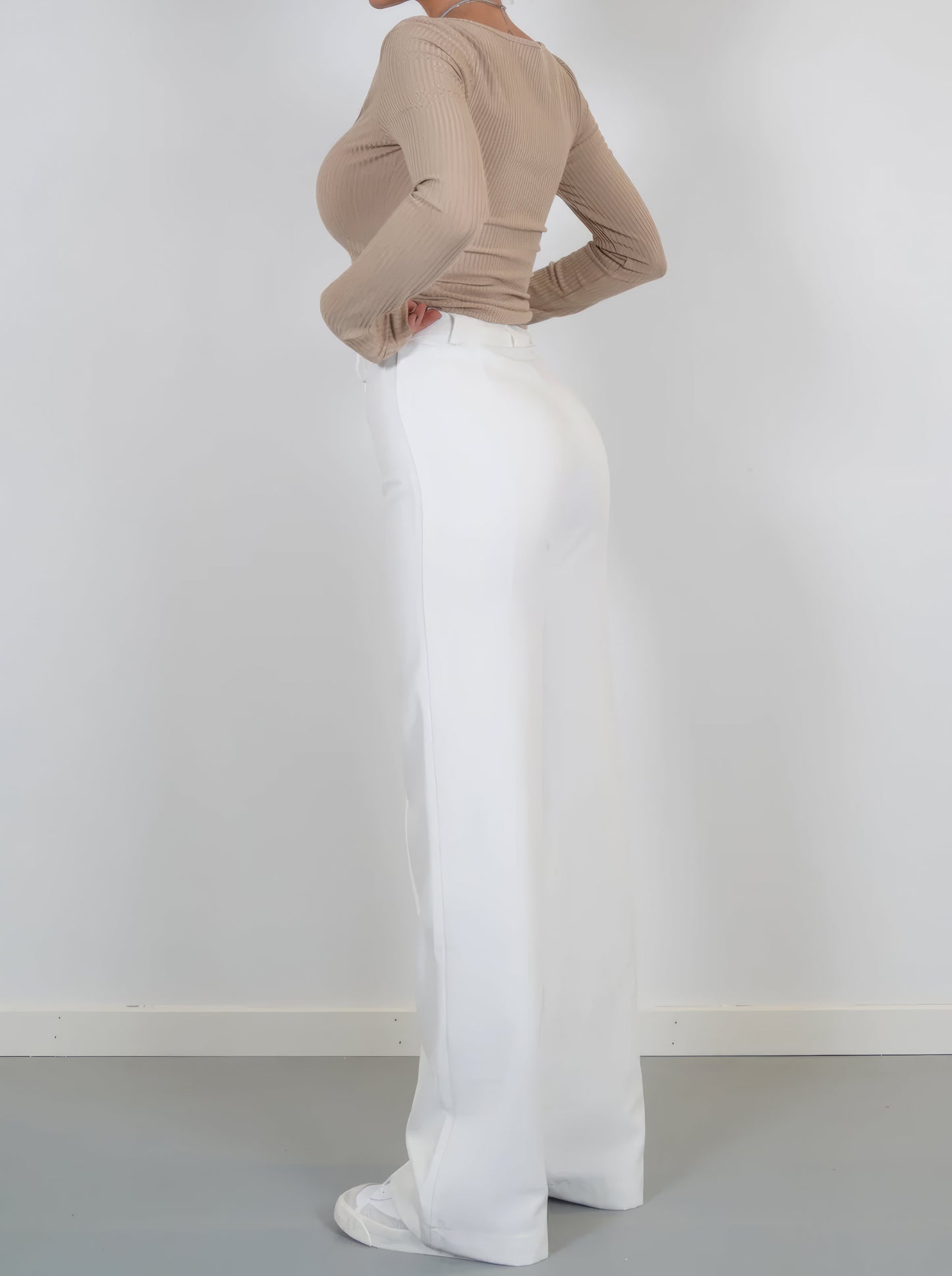 Dames Flared Pantalon High Waist Wide Leg