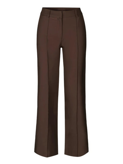 Dames Flared Pantalon Hoge Taille Persvouw