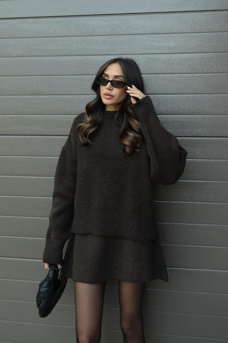 Dames Trui en Rokje Co-ord Set Mini