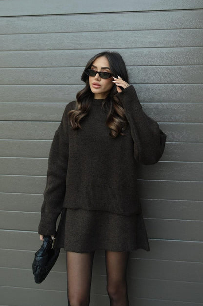 Dames Trui en Rokje Co-ord Set Mini
