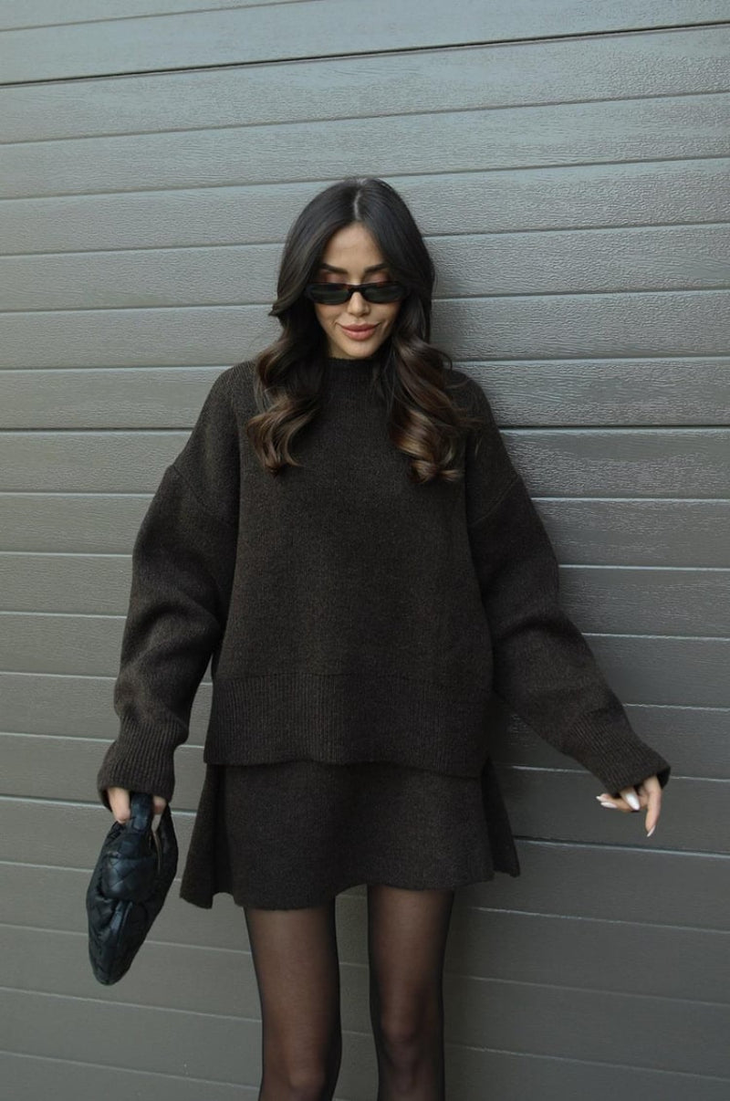 Dames Trui en Rokje Co-ord Set Mini