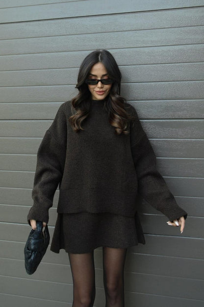 Dames Trui en Rokje Co-ord Set Mini