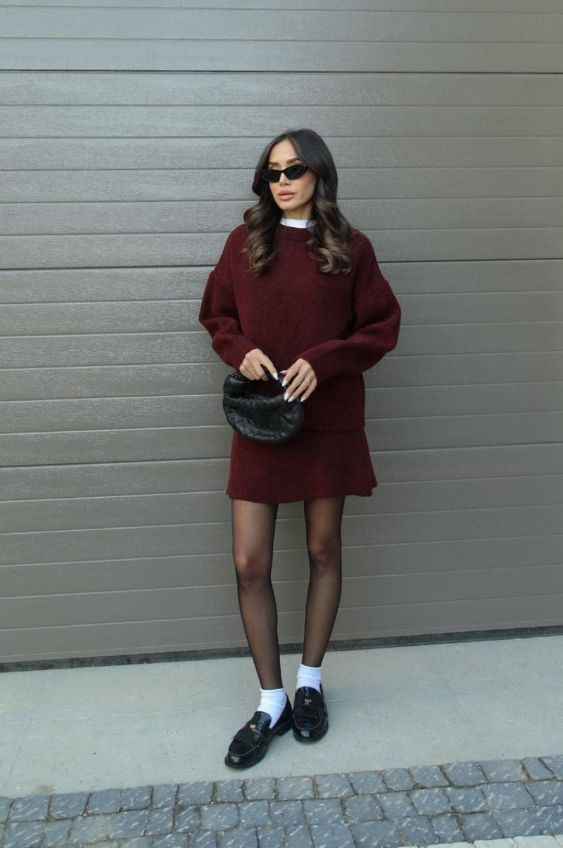 Dames Trui en Rokje Co-ord Set Mini