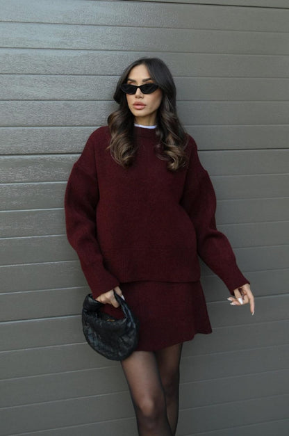 Dames Trui en Rokje Co-ord Set Mini