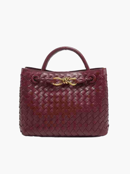 Dames Gevlochten Tote Handtas met Handvatten
