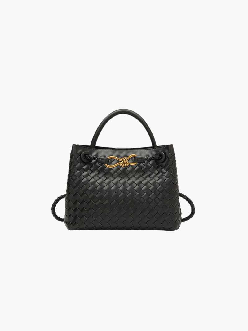 Dames Gevlochten Tote Handtas met Handvatten