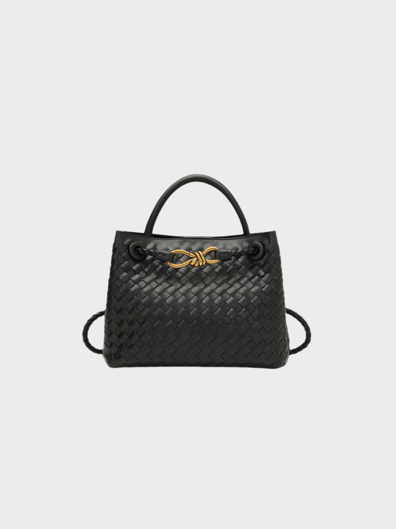 Dames Gevlochten Tote Handtas met Handvatten