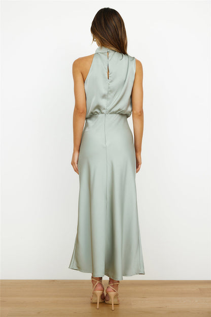 Dames Halter Galajurk Mouwloos Maxi