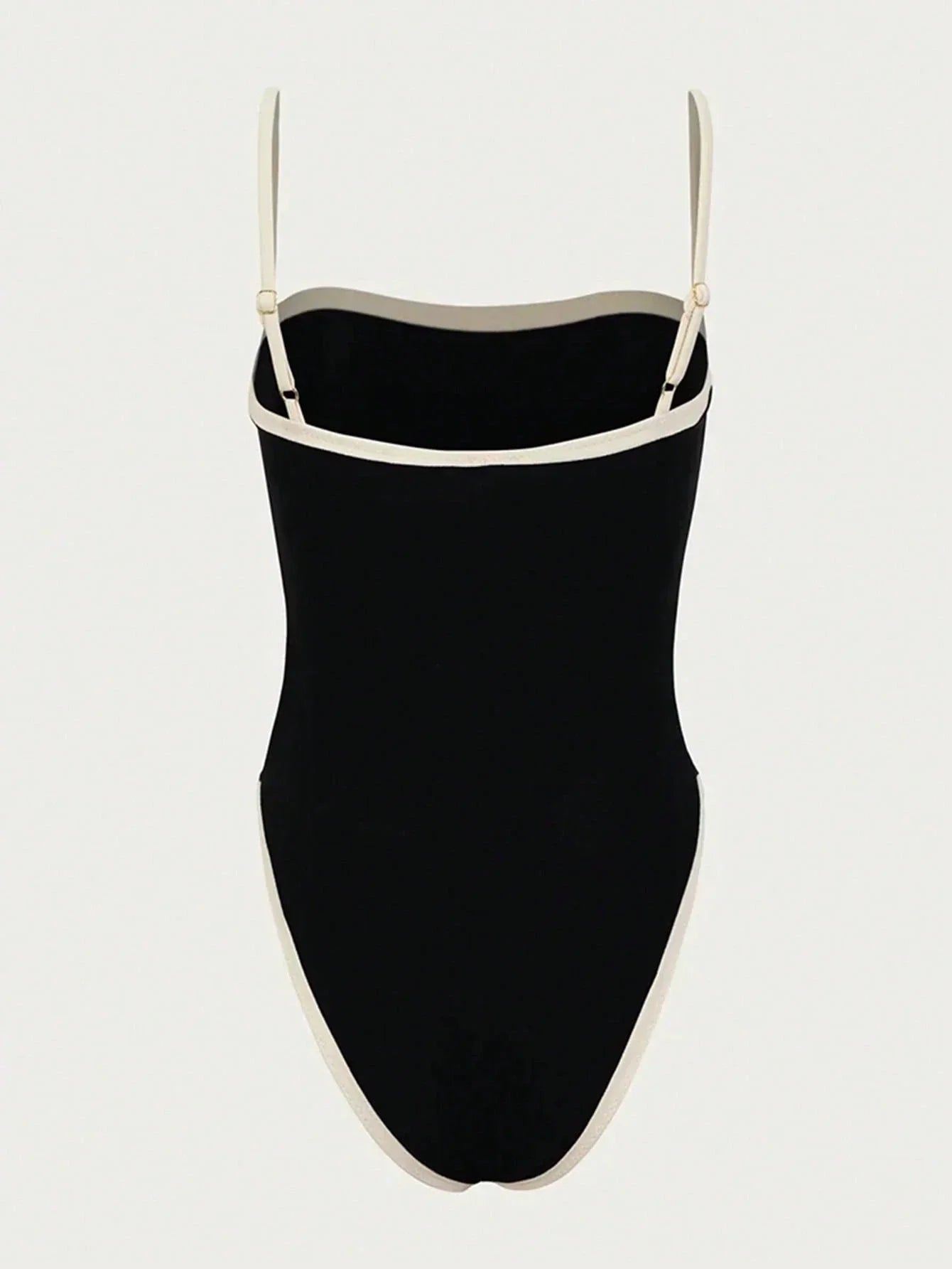 Dames High Cut Badpak Square Neck Contrast