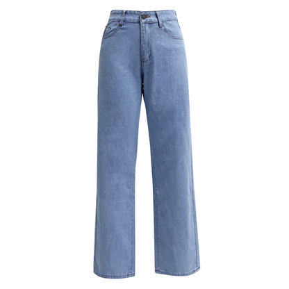 Dames High Waist Wide Leg Jeans