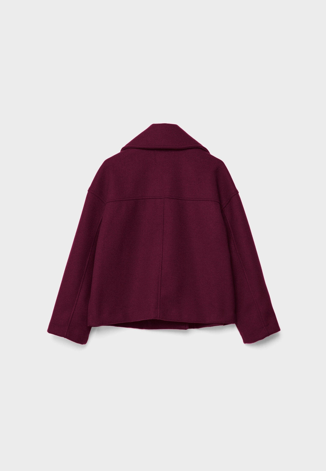 Dames Korte Double Breasted Jas Peacoat