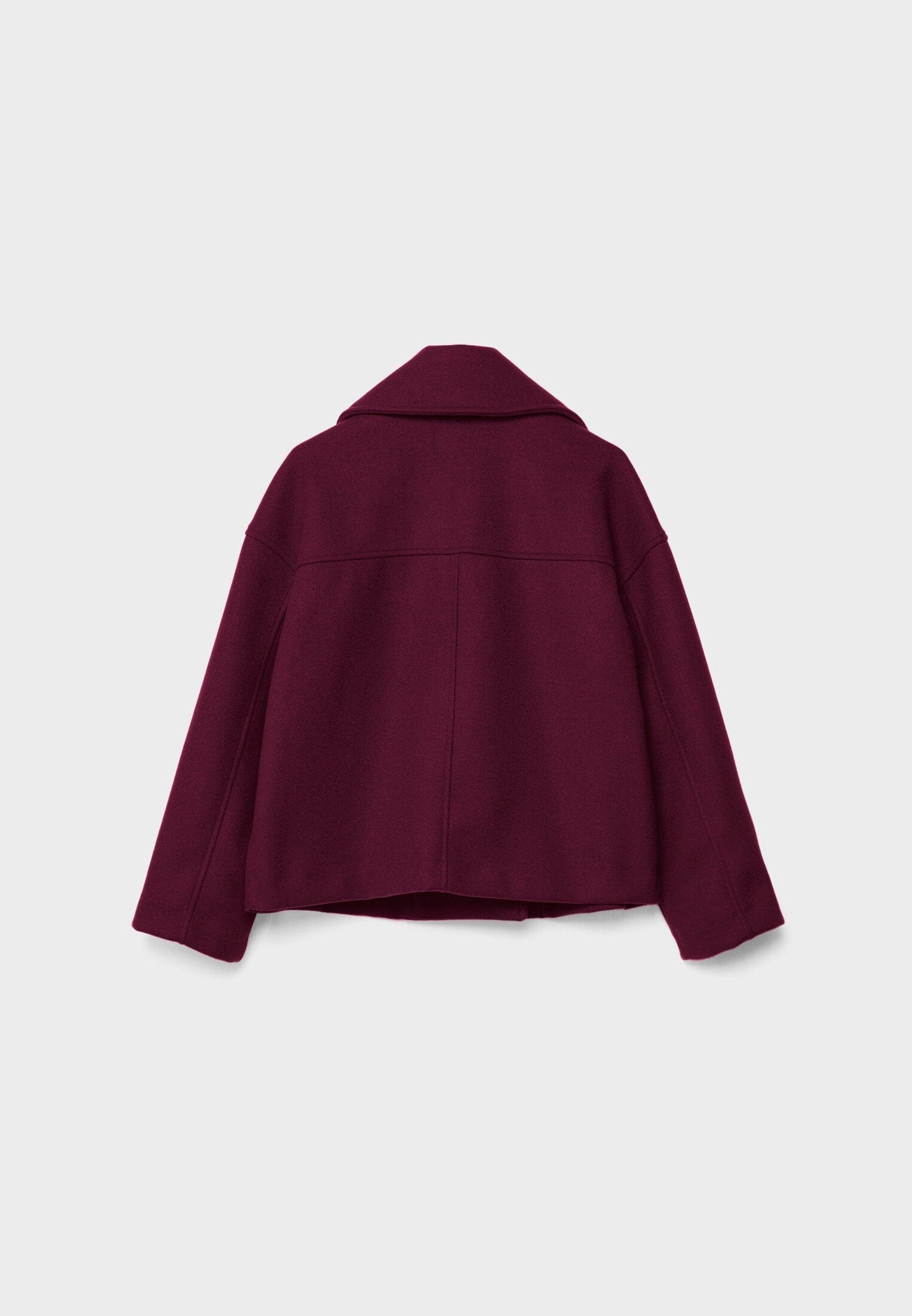 Dames Korte Double Breasted Jas Peacoat