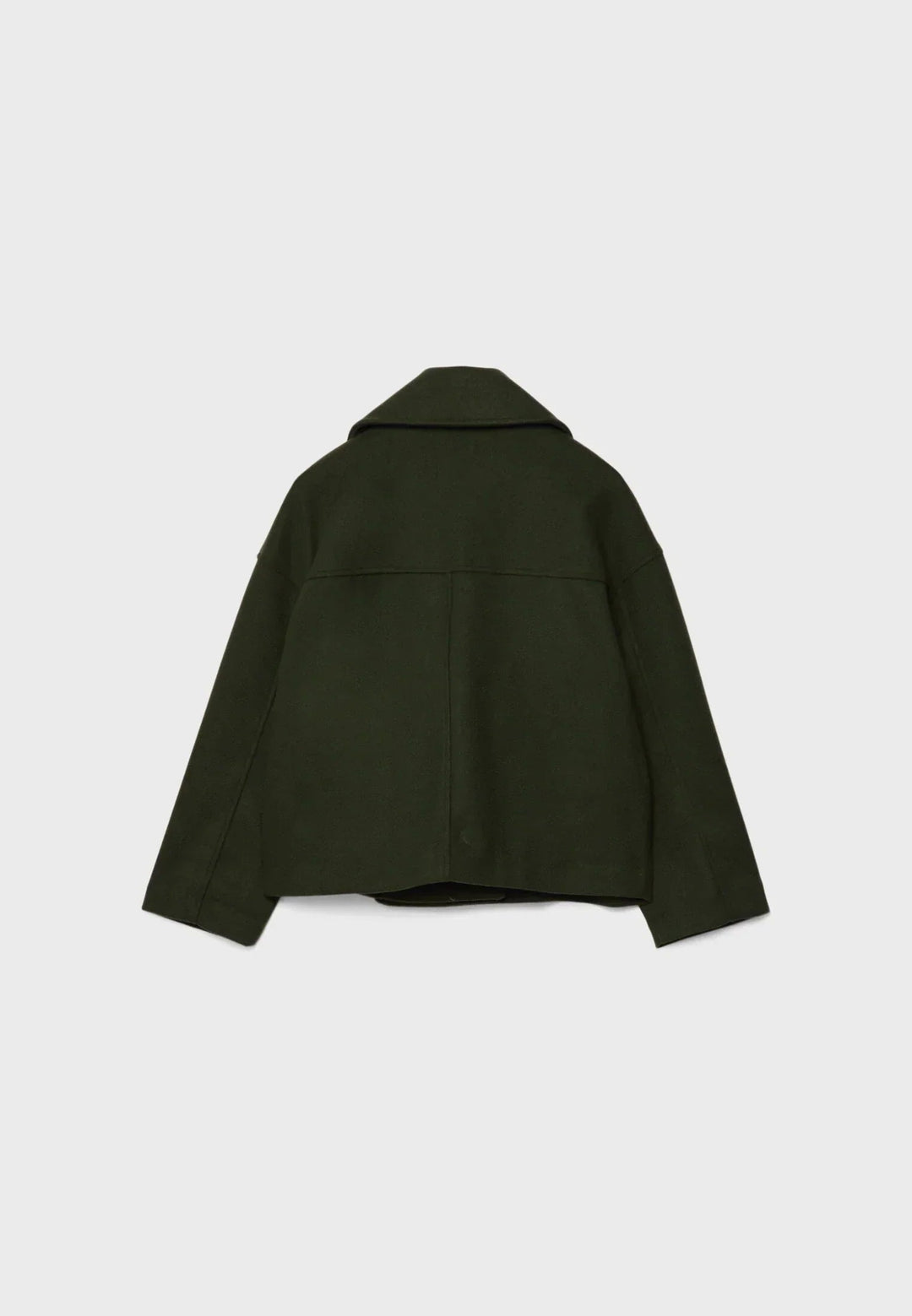 Dames Korte Double Breasted Jas Peacoat
