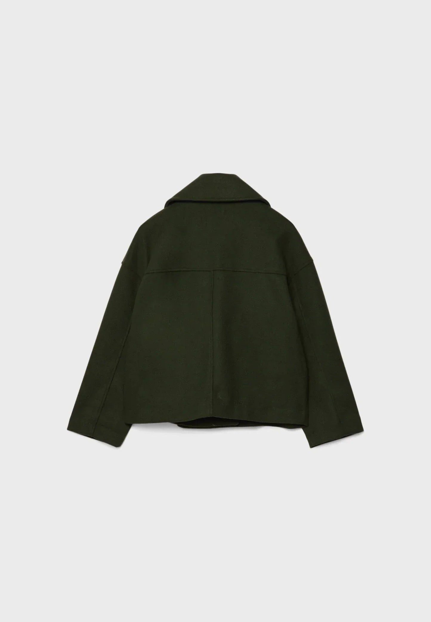 Dames Korte Double Breasted Jas Peacoat