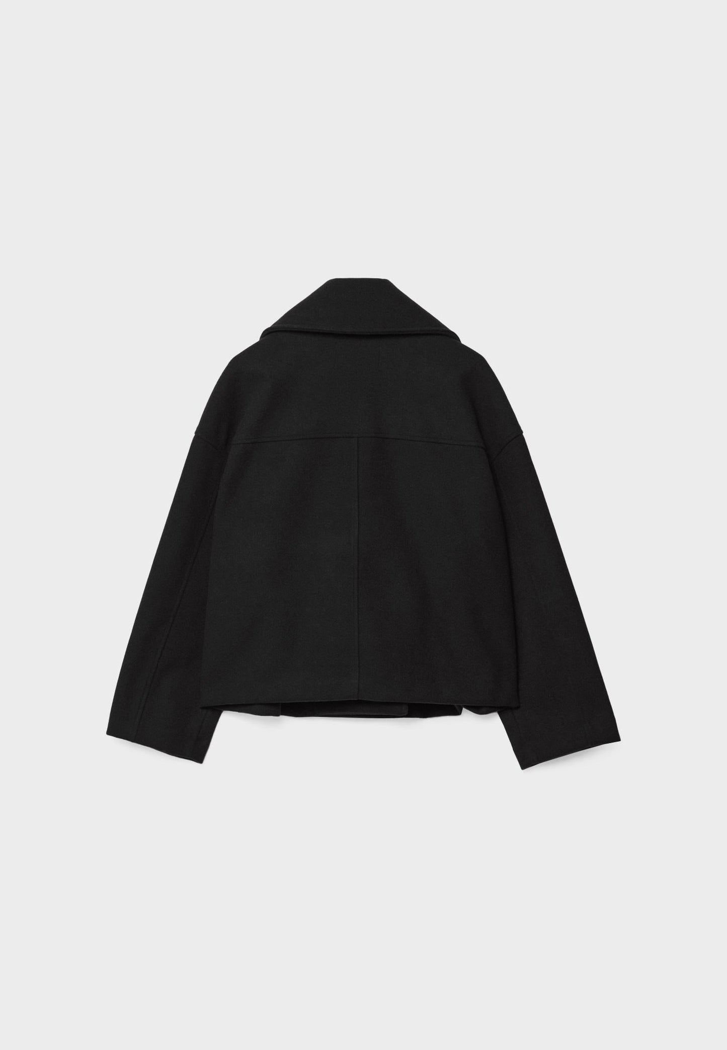Dames Korte Double Breasted Jas Peacoat